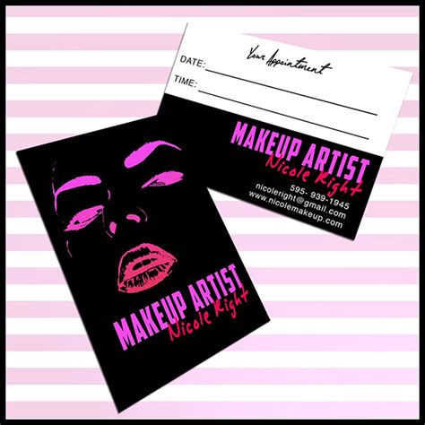 When it comes to your business, don't wait for opportunity, create it! Makeup Artist business card designs on Behance