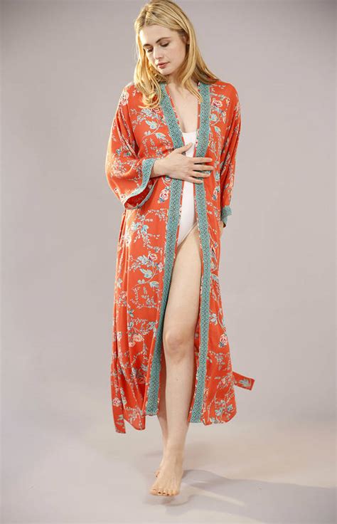 4.5 out of 5 stars. Parisian Rouge Long Kimono 100% Organic Cotton By Verry ...