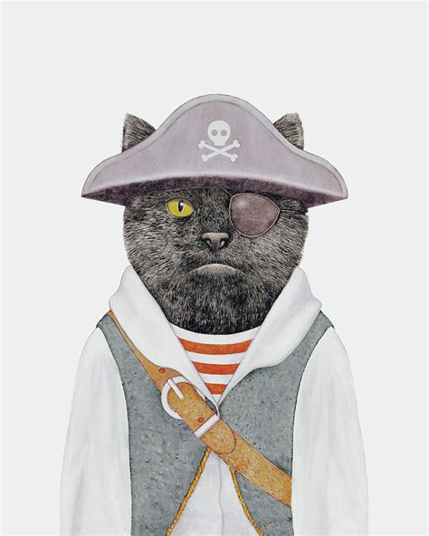 Funny Pirate Cat