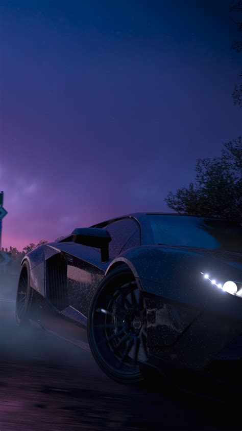 2160x3840 Forza Horizon 3 Lamborghini Aventador Drifting 4k Sony Xperia