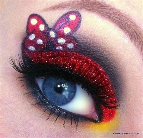 Minnie Mouse Inspired Makeup · How To Create A Glitter Eye · Beauty on