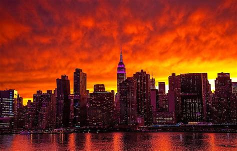Hd Wallpaper Panoramic Photography Of New York City Manhattan