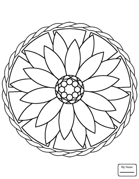 Mandala Coloring Pages Printable Easy Mandala Coloring Page With Easy