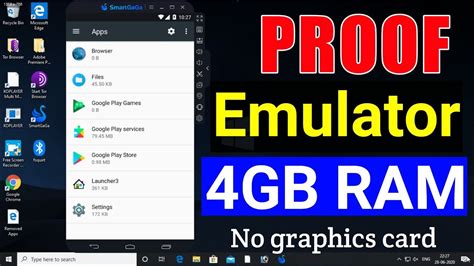 Gb Ram Android Emulator For Low End Pc No Graphics Card Best Android Emulator Youtube