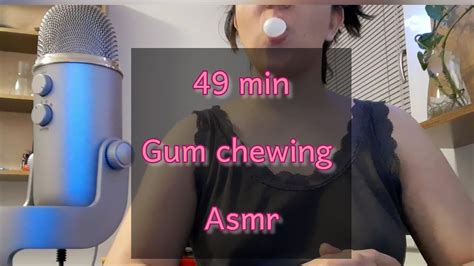 49 Minutes Gum Chewing Asmr Bubbles Asmr Youtube