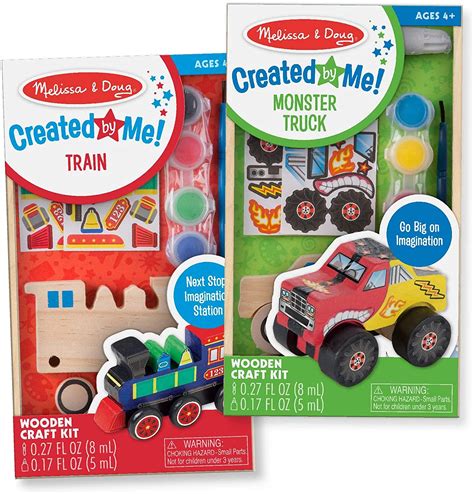 Melissa And Doug Paint And Decorate Your Own Wooden Vehicles Craft Kit