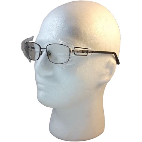universal safety glasses side shields clear large size
