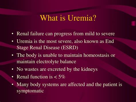 Ppt Uremia Effects On Body Systems Powerpoint Presentation Id296737