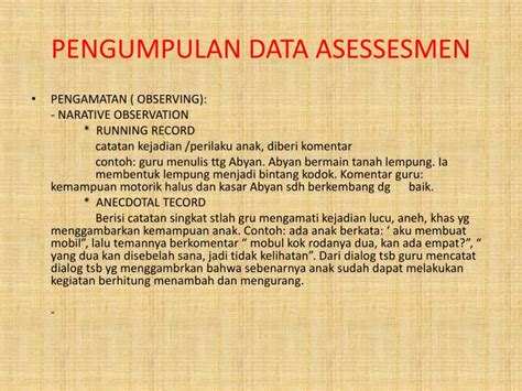 Observational data is important in many domains of research, particularly in studies of living organisms (both functional and behavioural), our planet, climate and the universe at large. PPT - HAKIKAT PENILAIAN DAN ASESMEN MATA KULIAH: ASESMEN ...
