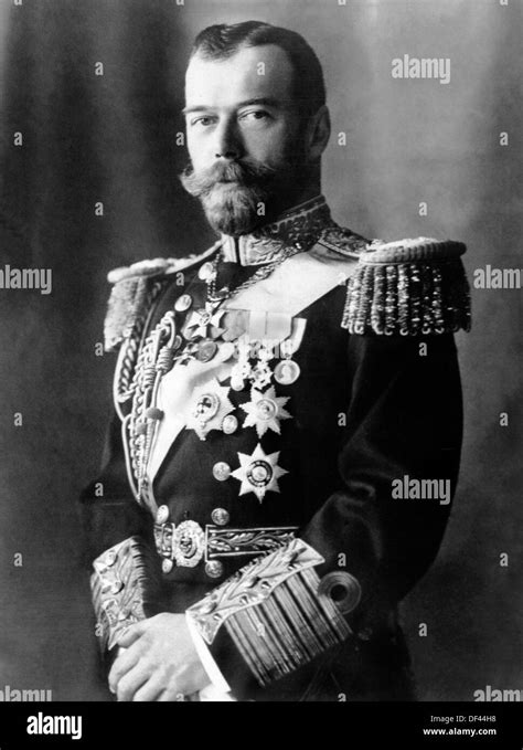 Czar Nicholas Ii 1868 1918 Last Emperor Of Russia Portrait 1917