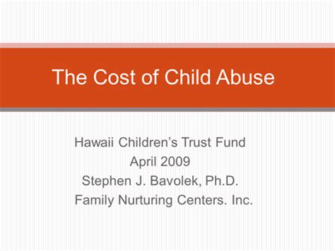 Dr. Stephen J Bavolek PowerPoint Presentations - Nurturing ...