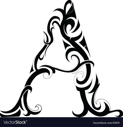 Letter In Tribal Art Royalty Free Vector Image