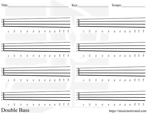 Blank Chord Tabs For All Instruments