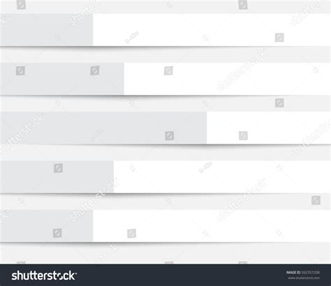 White Rectangle Geometric Background Shadow Abstract Stock Vector