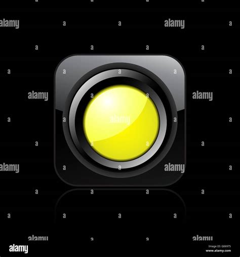 Vector Illustration Of Isolated Yellow Traffic Light Icon Stock Photo