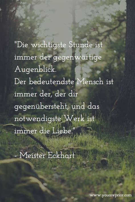 He has never confirmed it, nor has he. Die wichtigste Stunde - Meister Eckhart #youareprior # ...