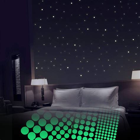 This would be great for campsites or an easter egg hunt for kids at night. Glow in The Dark Stars for Ceiling or Wall Stickers - 400 ...