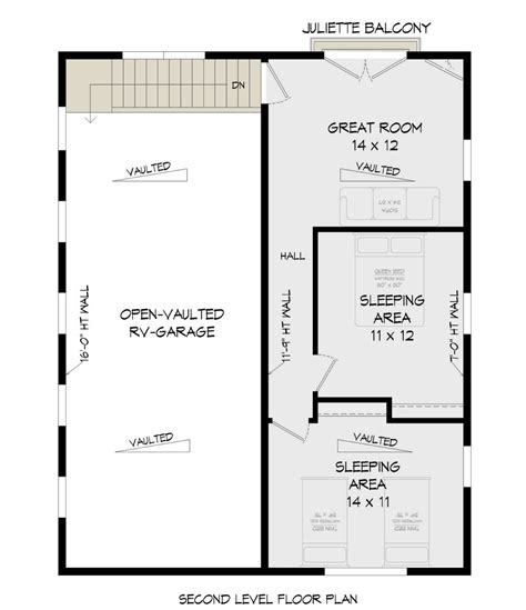 Traditional Plan 680 Square Feet 2 Bedrooms 1 Bathroom 940 00675
