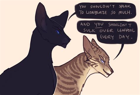 Crowfeather And Heathertail By Trunswicked Archive On Deviantart