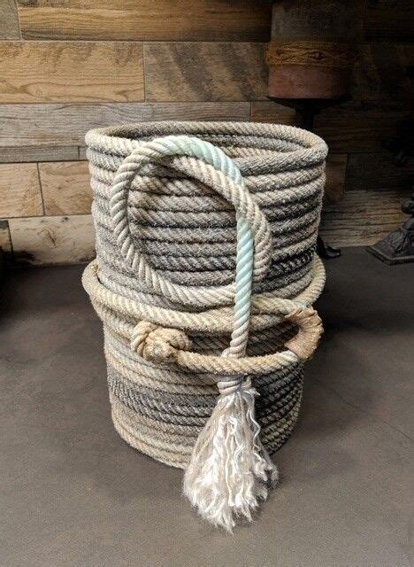 Lariat Utensil Basket ~ Lub6595 Rope Diy Rope Crafts Diy Western