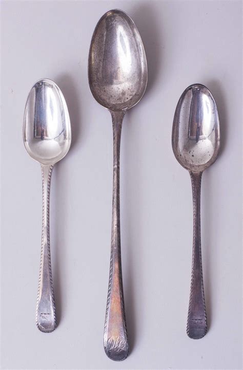 Hallmarked Silver Spoons, 7.97 ozt | Witherell's Auction House