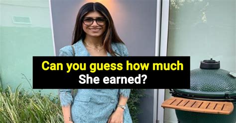 Porn Star Mia Khalifa Reveals How Much Money She Earned From Adult