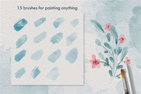 Procreate watercolor brush set | Watercolor brushes, Watercolor paper