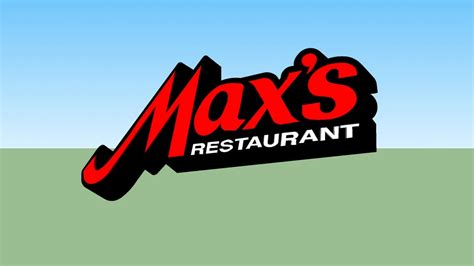 Maxs Restaurant Logo 3d Warehouse