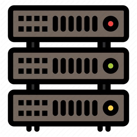 Database Hosting Rack Server Icon Download On Iconfinder