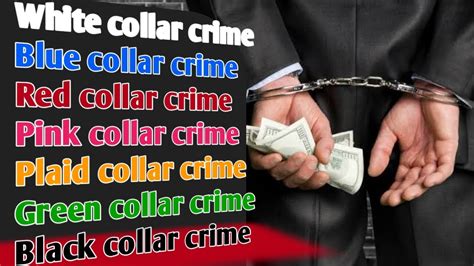 Shades Of Collared Crimes White Collar Crime Blue Red Pink Plaid Green Black Collar