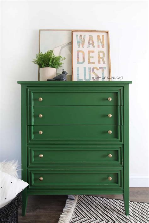 The Green Painted Modern Dresser Painted Bedroom Furniture Green