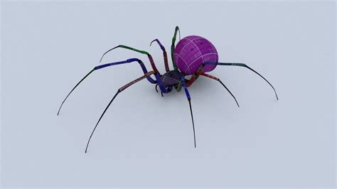 Black Widow Spider V2 3d Model Cgtrader