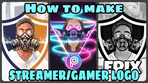 How To Make Streamergamer Logo Using Picsart Tutorial Youtube