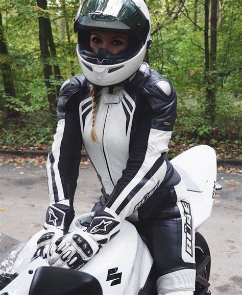 Hot Women In Motorcycle Leathers Now Accepting Submissions Kik Blackrubbersnake White
