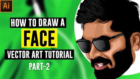 How To Draw A Face Vector Art Tutorial Part 2 Youtube
