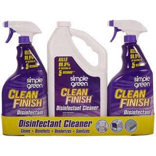 Sep 02, 2012 · when i do a very hot towel, (kitchen towels also included), wash, they come out exactly the same as they were before. SIMPLE GREEN Clean Finish Disinfectant Cleaner 32oz/1Gal ...