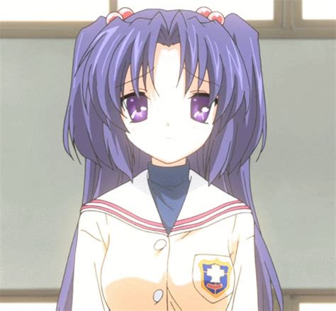 ichinose kotomi clannad animated animated lowres screencap 00s looking at viewer