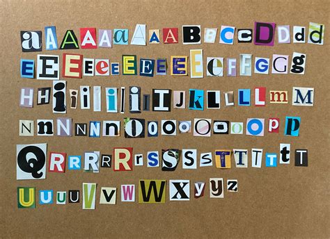 Magazine Letters Letter Cutouts Magazine Alphabet Etsy