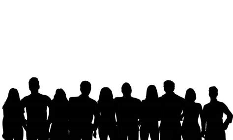Group Of People Silhouette Illustrations Royalty Free Vector Graphics