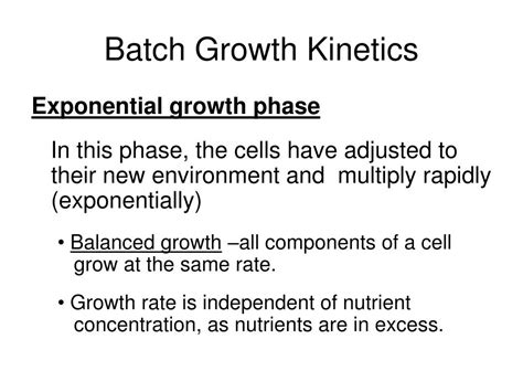 Cells grow until some component is exhausted or until the environment changes so as to inhibit growth. PPT - Cell Growth Kinetics PowerPoint Presentation - ID:232191