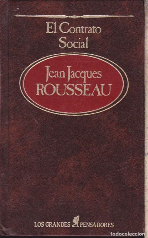 El Contrato Social ···· Jean Jacques Rousseau Comprar En Todocoleccion 120127799