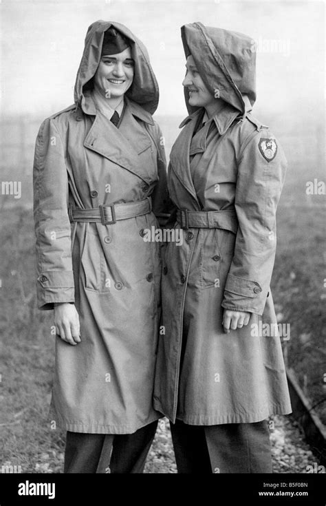 Flying Nurses Of The Usaaf Ninth Troop Carrier Command Wearing Special Mac Coats With Hoods In