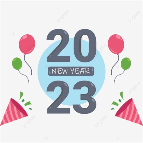 عام جديد سعيد 2023 سنة جديدة سعيدة 2023 احتفال Png والمتجهات للتحميل مجانا
