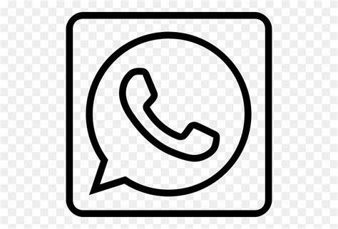 Social Media Whatsapp Outline Icon Whatsapp Png Flyclipart