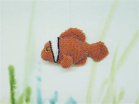 Ravelry Beaded Clown Fish Beaded Aquarium Series Pattern By Linda Taylor