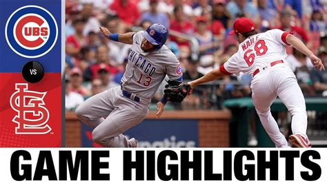 Cubs Vs Cardinals Game Highlights 8422 Mlb Highlights Youtube
