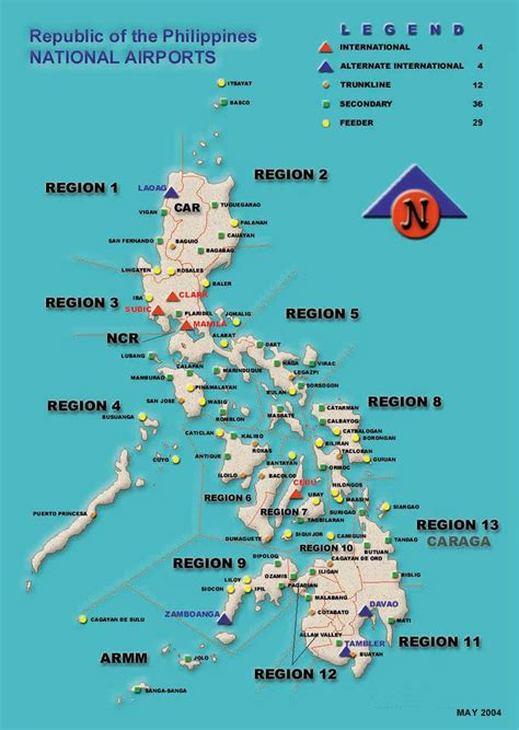 Map Of Philippines Airports Asia Map