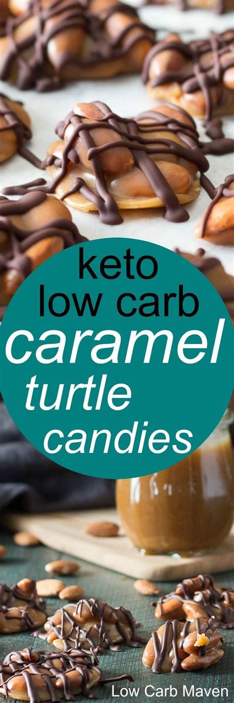 Turtle chocolates are an easy holiday treat that you won't be able to stop eating! These low carb turtles are made with sugar free caramel ...