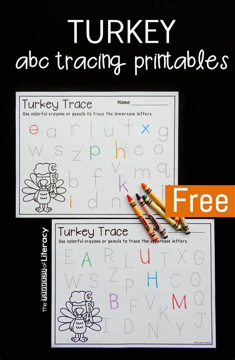 Turkey Trace Alphabet Tracing Printables Alphabet Tracing