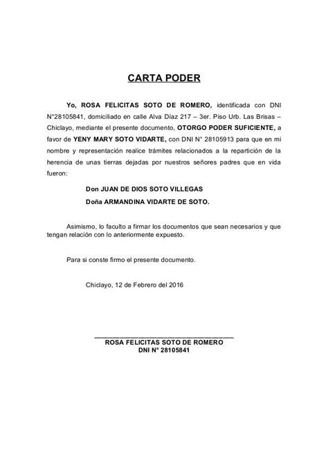 Ejemplo Carta Poder Para Recoger Documentos Ejemplo Sencillo Images
